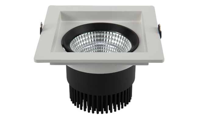 LED 5寸18W 方形深孔COB 嵌燈 開孔140x140mm   黃光白光中性光