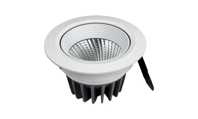 LED 12W cob天花燈 可調角度 開孔90mm  黃光白光中性光